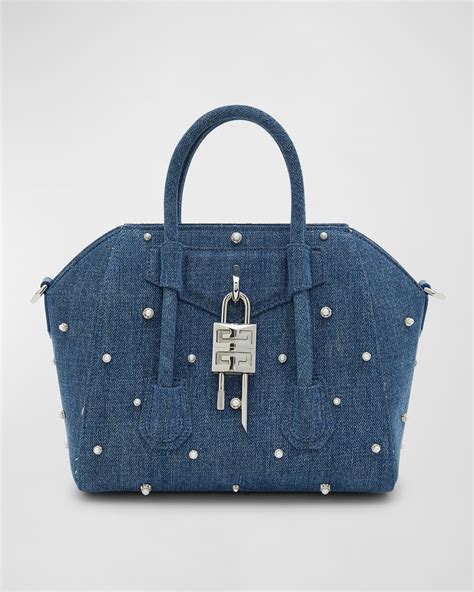 givenchy antigona small colours|mini antigona lock denim tote bag.